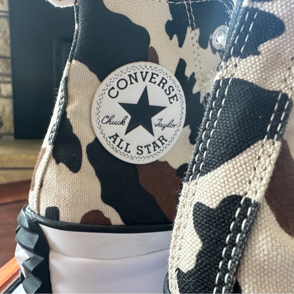 Converse Brown and Black High-Top Sneakers camo fly run - Picture 4 of 8